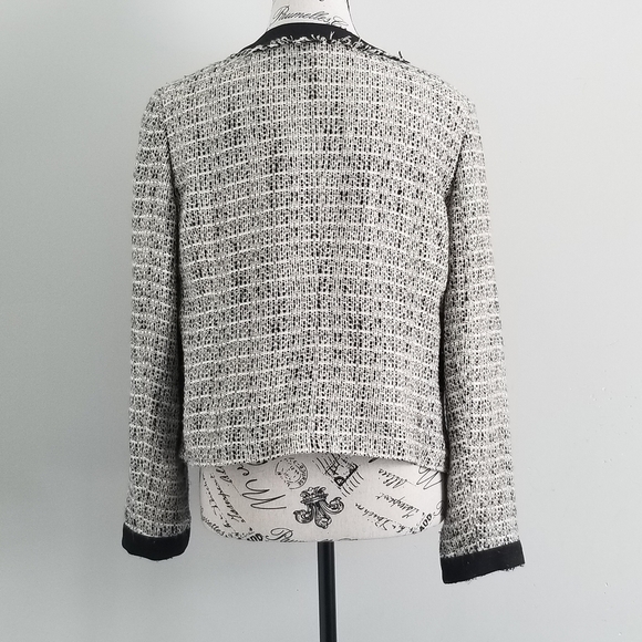 Mario Serrani wool blend black and White blazer - Picture 2 of 6